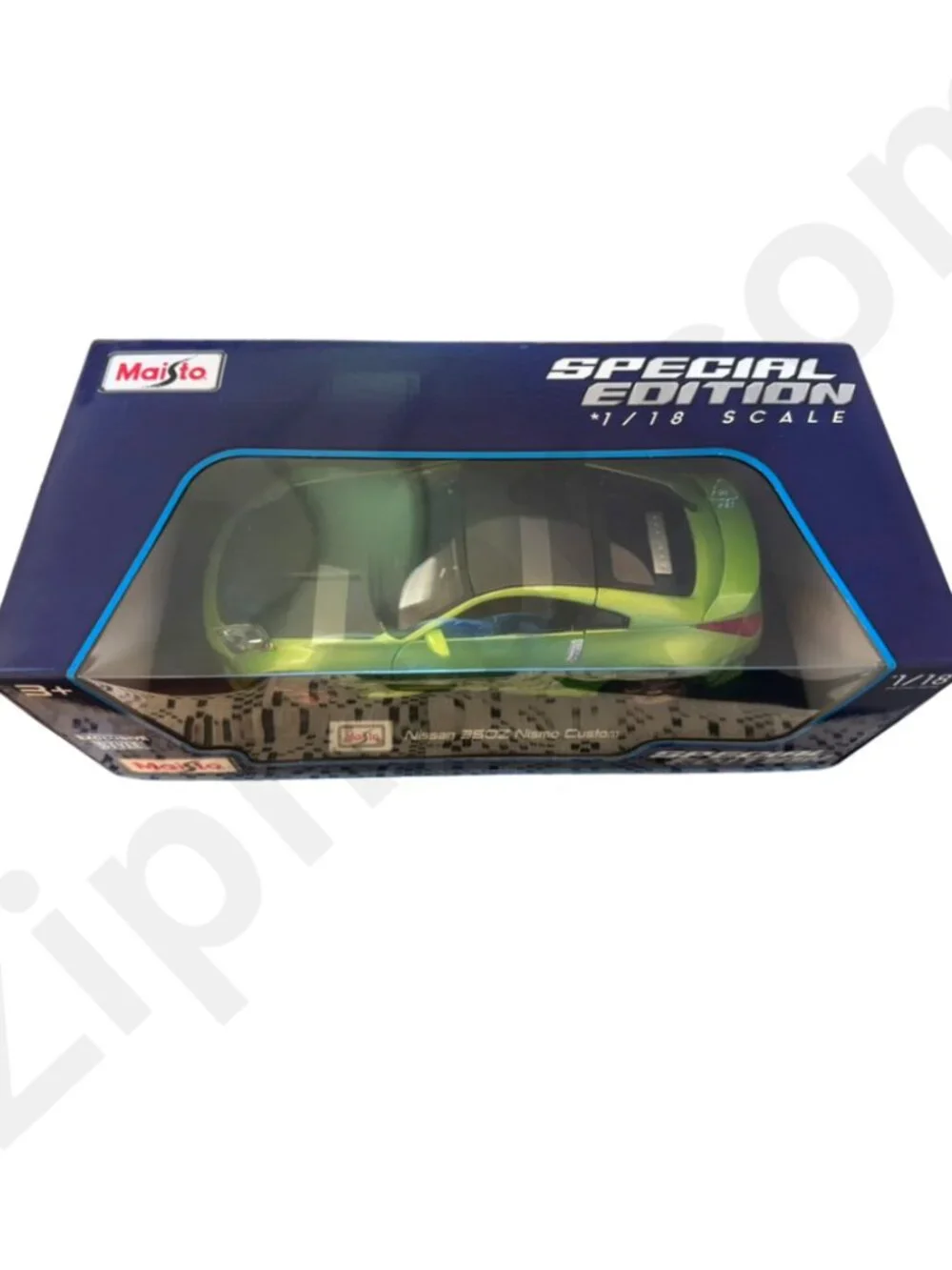 Maisto Special Edition 1/18 Nissan 350Z Nismo Custom Diecast Car Green Black NIB